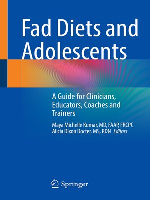 cover image of Fad Diets and Adolescents